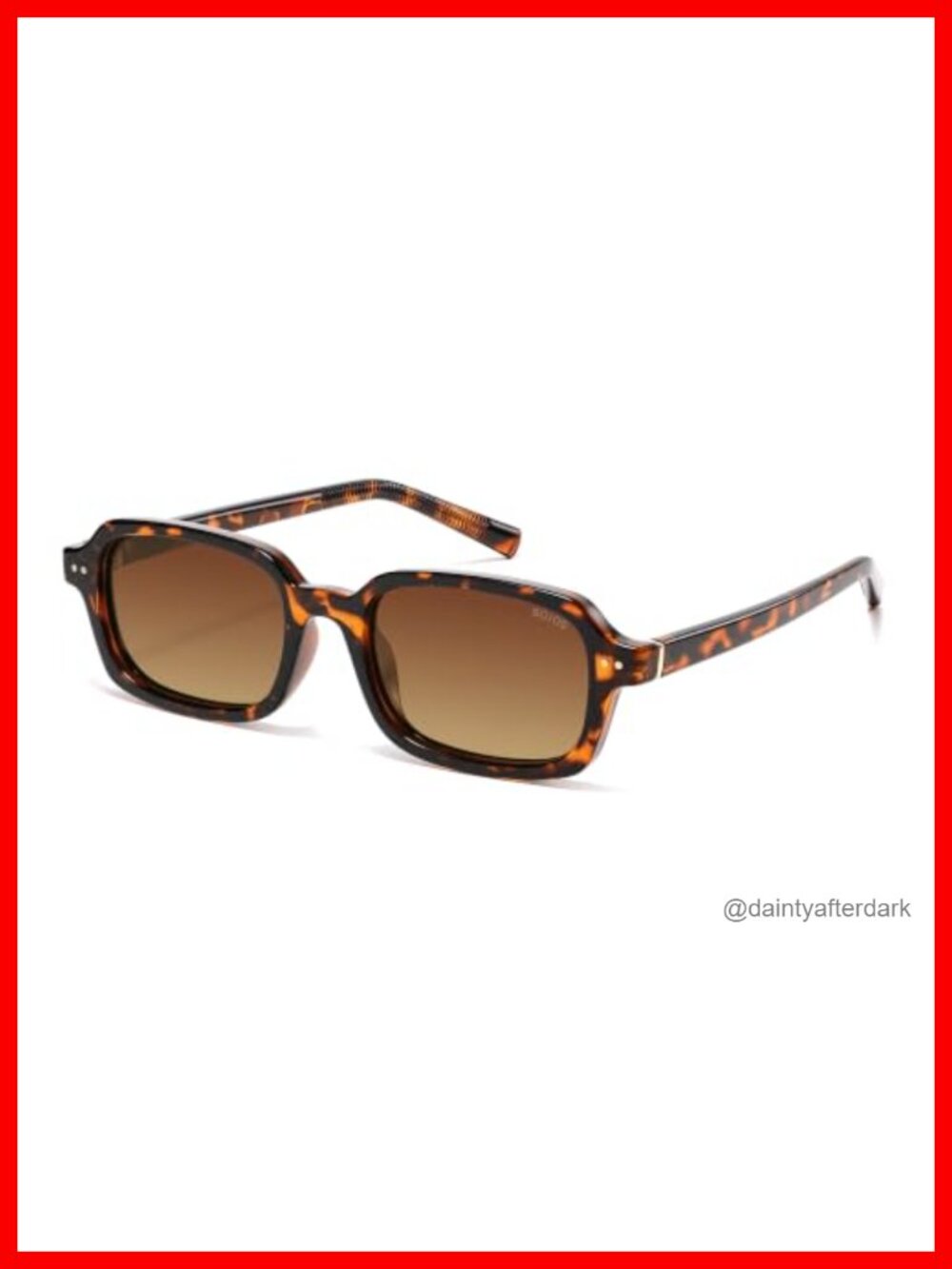 Polarized Rectangular TR90 Sunglasses UV400 Anti-Glare Full Frame